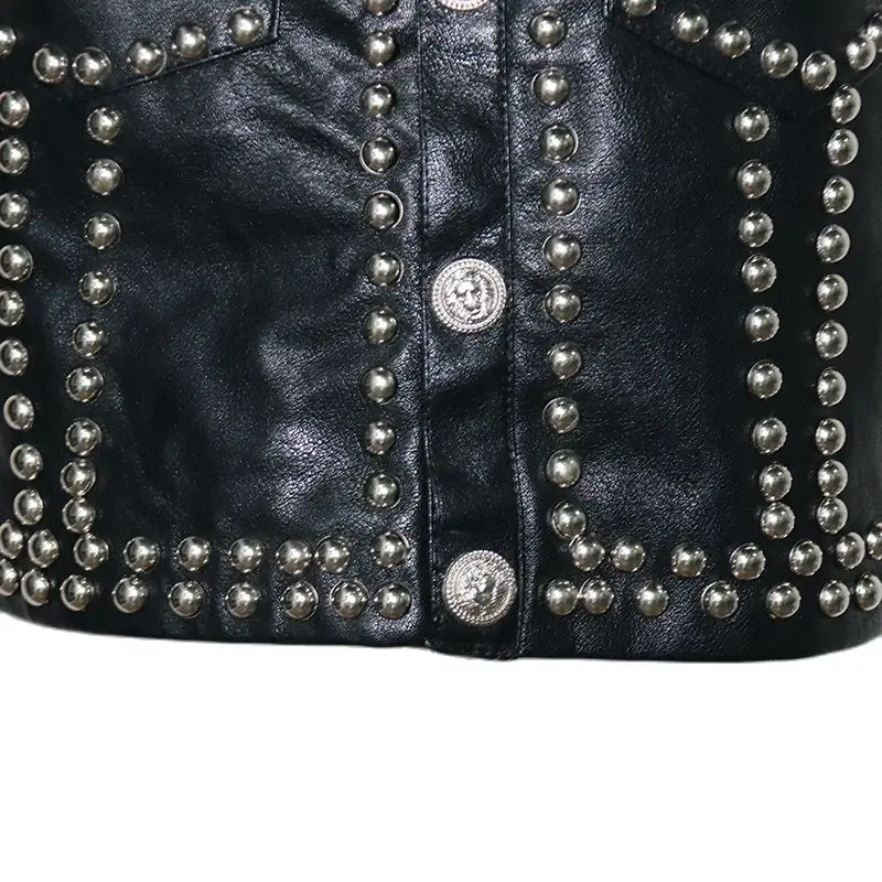 

Stitching rivet PU leather skirt women 2021 casual Mini lantern skirt skinny skirt hippie skirt pleated skirt denim pencil skirt