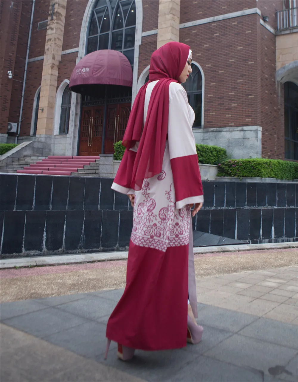 Дубай абайя мусульманский женский кафтан длинное коктейльное платье арабское