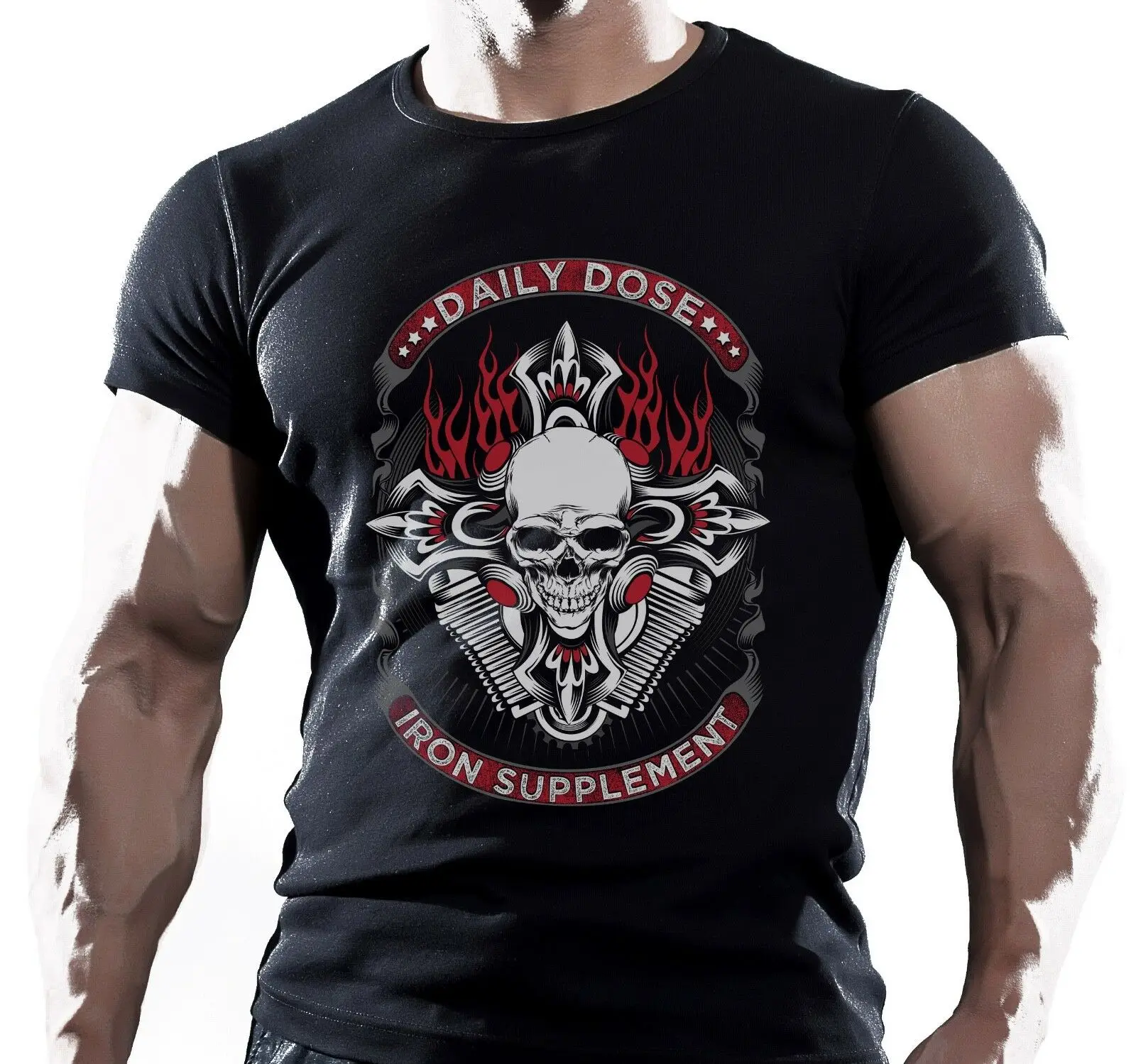 

Daily Dose Iron Supplement Motorbike Biker Motorcycles Chopper Rider T-Shirt. Summer Cotton O-Neck Short Sleeve Mens T Shirt New