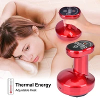 electric cupping massage guasha suction massager scraping apparatus device 6 9 level fat burning body slimming negative pressure