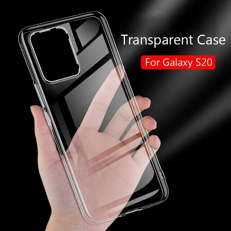 

Transparent Shockproof Ultra-Thin Clear Case for Galaxy S20 Plus S20Ultra Clear Anti-Knock Phone Shell Soft TPU Back Cover Case