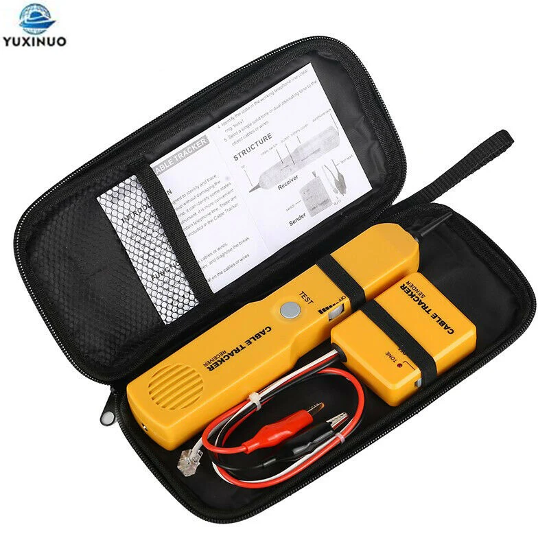 

Professional RJ11 Network Telephone Wire Cable Tester Toner Tracker Diagnose Tone Line Finder Tracer Detector Networking Tools