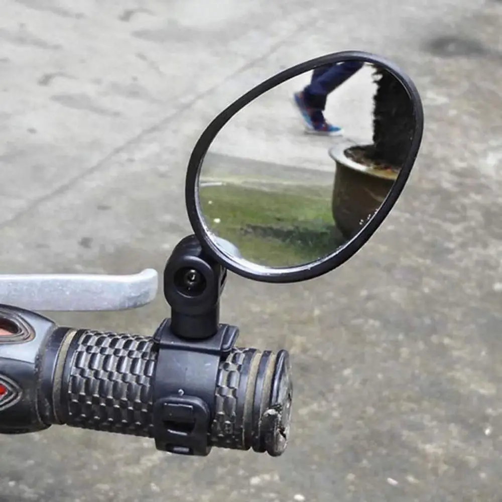 

Bike Adjustable 360 Degree Rotating Bicycle Handle Rearview Mirror Mountain Bike Safety Rearview Mirror With Belt Buckle
