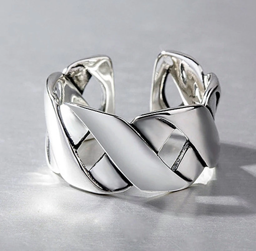 Новые модные серебристого цвета кольца для женщин свадебные мужские ювелирные