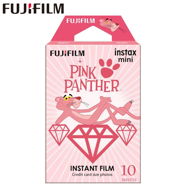 Пленка Fujifilm Instax Mini 10 100 листов 11 8 9 розовая пленка Пантеры для Fuji 7s 25 26 70 90