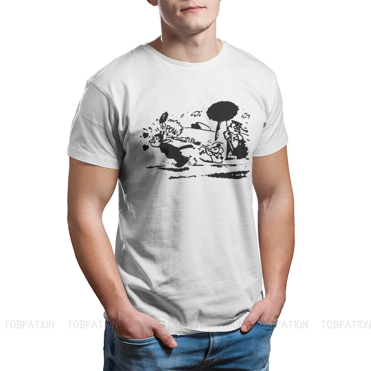 

Футболка мужская с волком, стильная романтичная с коротким рукавом, из чистого хлопка Джулс из фильма ужасов, криминальной фантастики, в сти...