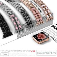 womens strap for apple watch band 3842mm iwatch stainless steel bracelet bands for apple watch series 6se543 4440mm belt