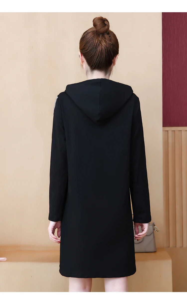 Женское блестящее платье с капюшоном размеры XXL XXXL 3XL XXXXL 4XL в клетку стиле пэчворк