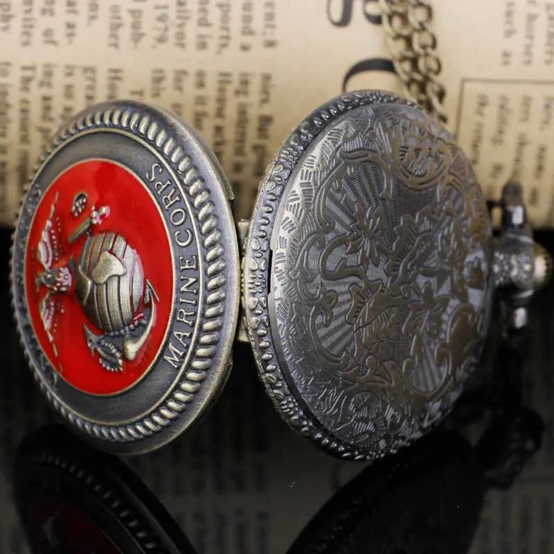 Часы наручные мужские бронзовые в стиле ретро винтажные карманные морской