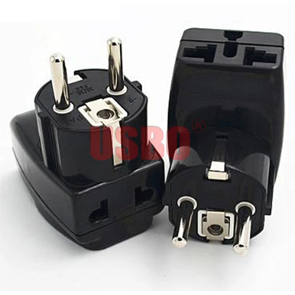 Универсальный дорожный адаптер из черной меди 16 А 250 В | Электроника