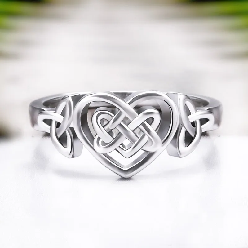 Модное простое Латунное обручальное кольцо Huitan в форме сердца для женщин с витым