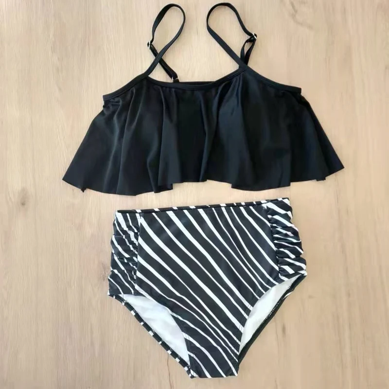 

Sexy Ruffle High Waist Bikini Female Swimsuit 2020 Plus Size Swimsuit Women Swimwear Push Up Bikinis Swimming Bathing Suit S~XXL
