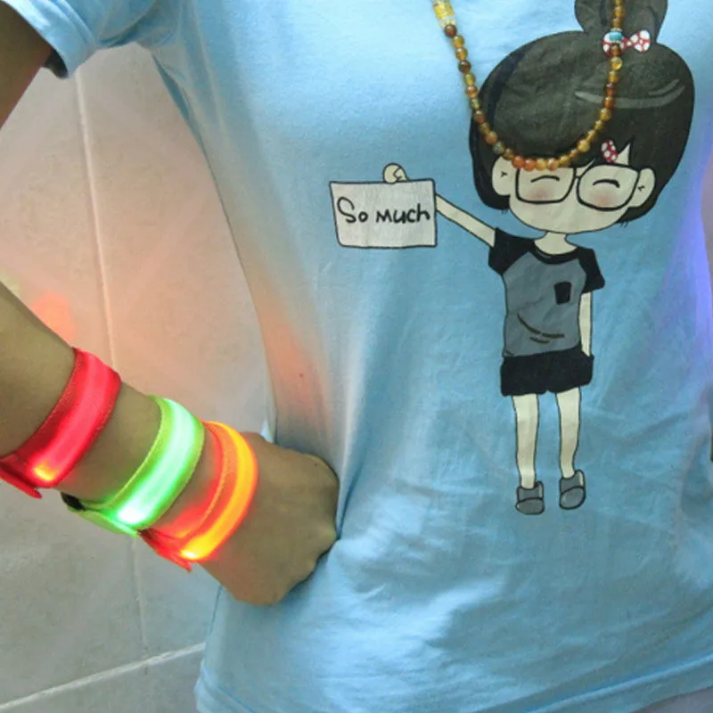 Светодиодный мигающий браслет на руку светильник запястье Клубные вечерние