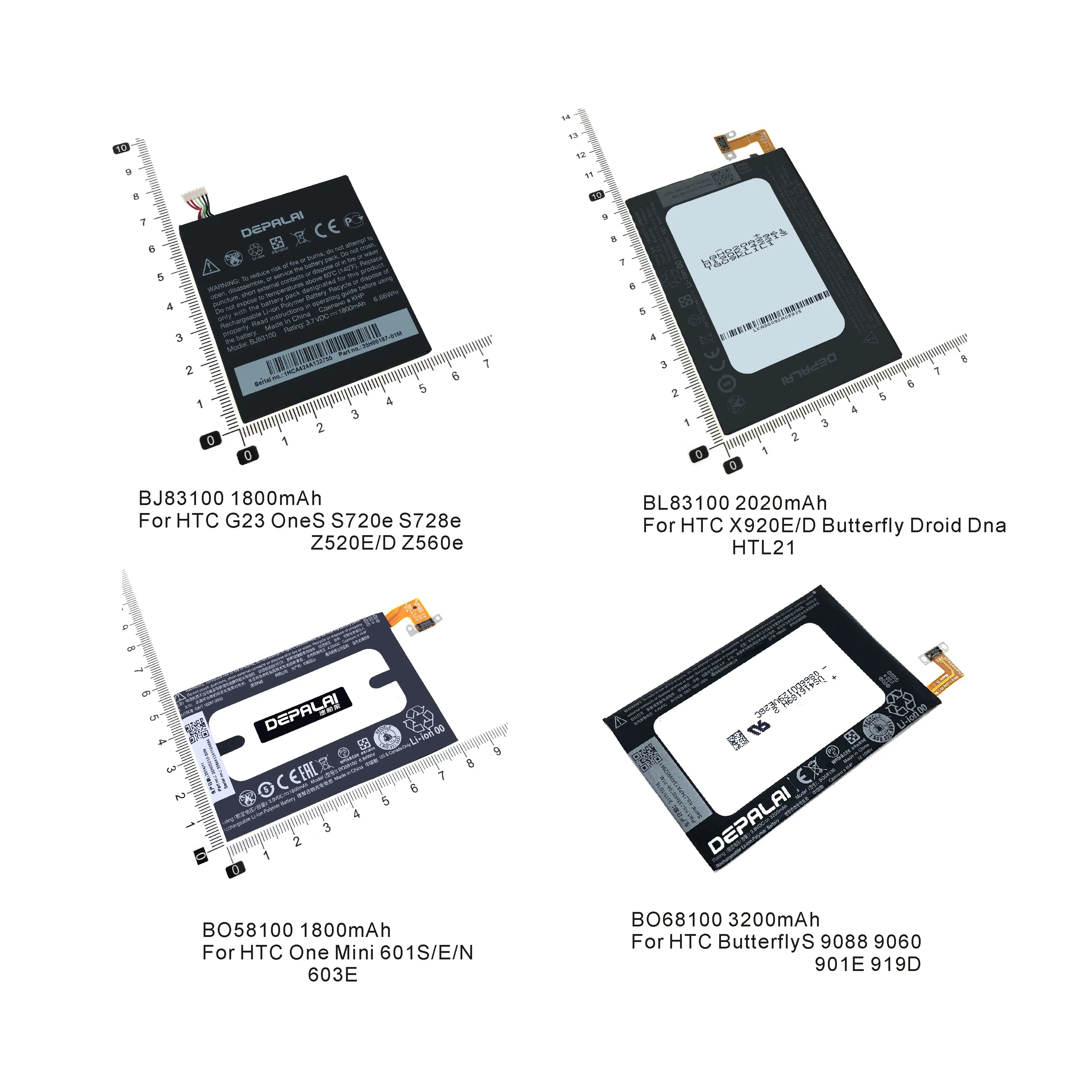 BJ83100 BL83100 BO58100 BO68100 аккумулятор для HTC One Mini 601S ButterflyS 9088 9060 901 G23 S720e Z520 S728e X920e батареи -