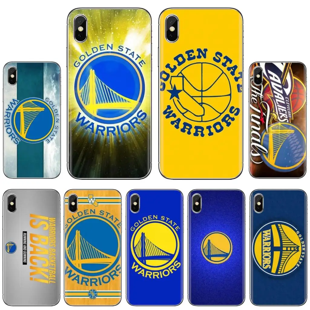 GSW-Баскетбол-C-золотистый-State-Warrior для Samsung Galaxy S7 S8 S9 S10E S20 FE Note 10 20 Edge Lite Plus