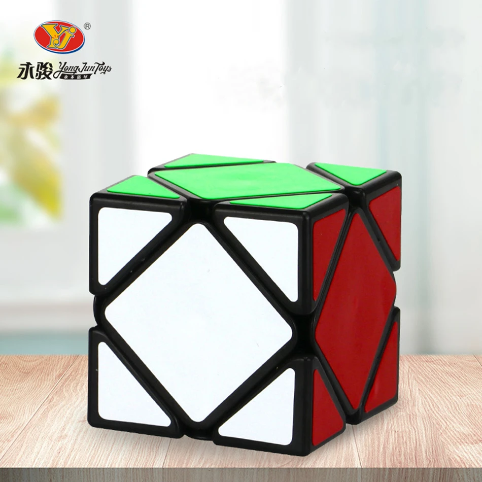 

Yongjun Guanlong скошенный магический куб guanlong кубик рубик скоростной необычной формы Профессиональные кубики Пазлы игрушки для детей мини подарок для детей кубик