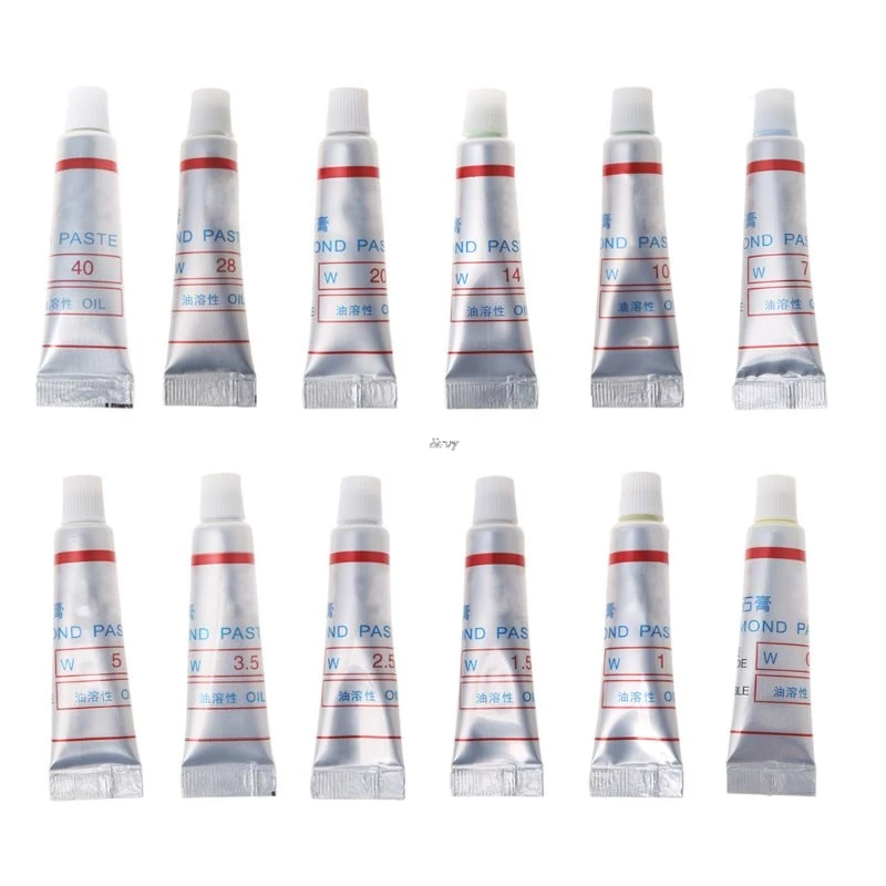 2 шт Алмазная абразивная паста соединение микрон Стекло полировка металла