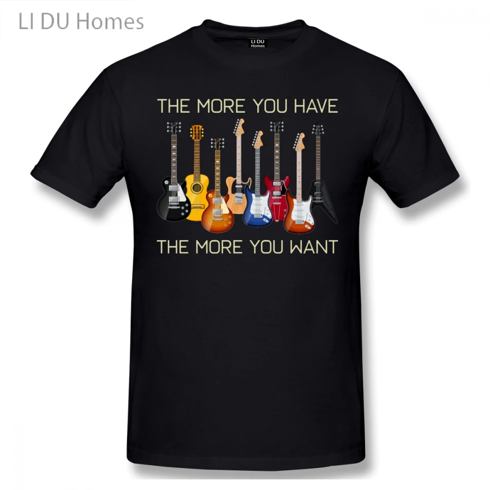 

LIDU Funny Guitar Lovers Guitarist Men T Shirt Pop Team Plus Size Cotton Custom Short Sleeve Brand-clothing