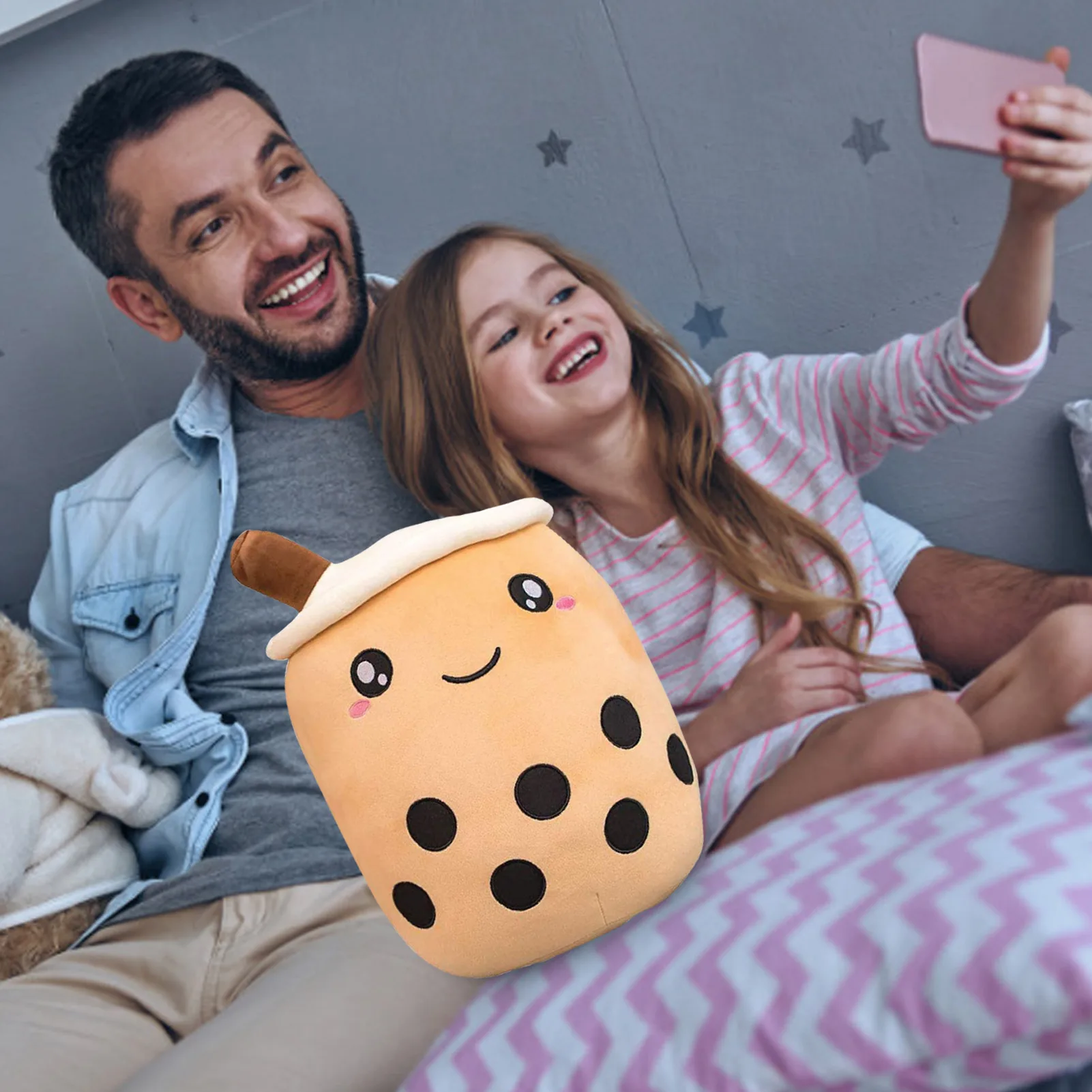 

Real-life Bubble Tea Plush Toy Stuffed Food Milk Tea Soft Dolls Boba Fruit Tea Cup Pillow Cushion Kids Toys Valentine's Day Gift