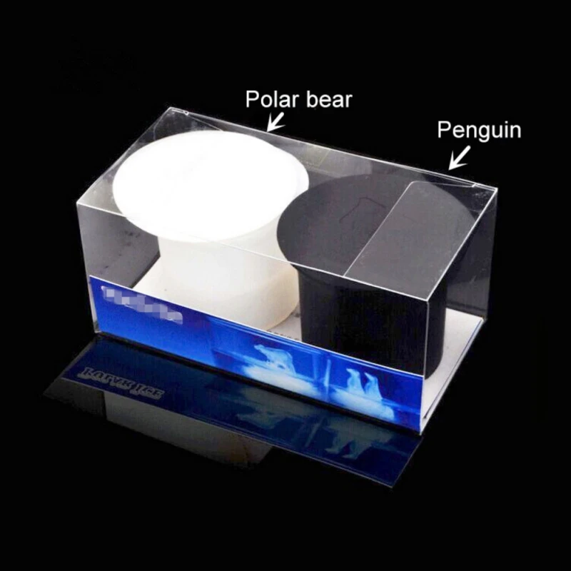 

Minimalism Kitchen Bar Supplies Penguin Polar Bear Polar Ice DIY Ice Silicone Stick Mold Polar Bear + Penguin (PVC Box)