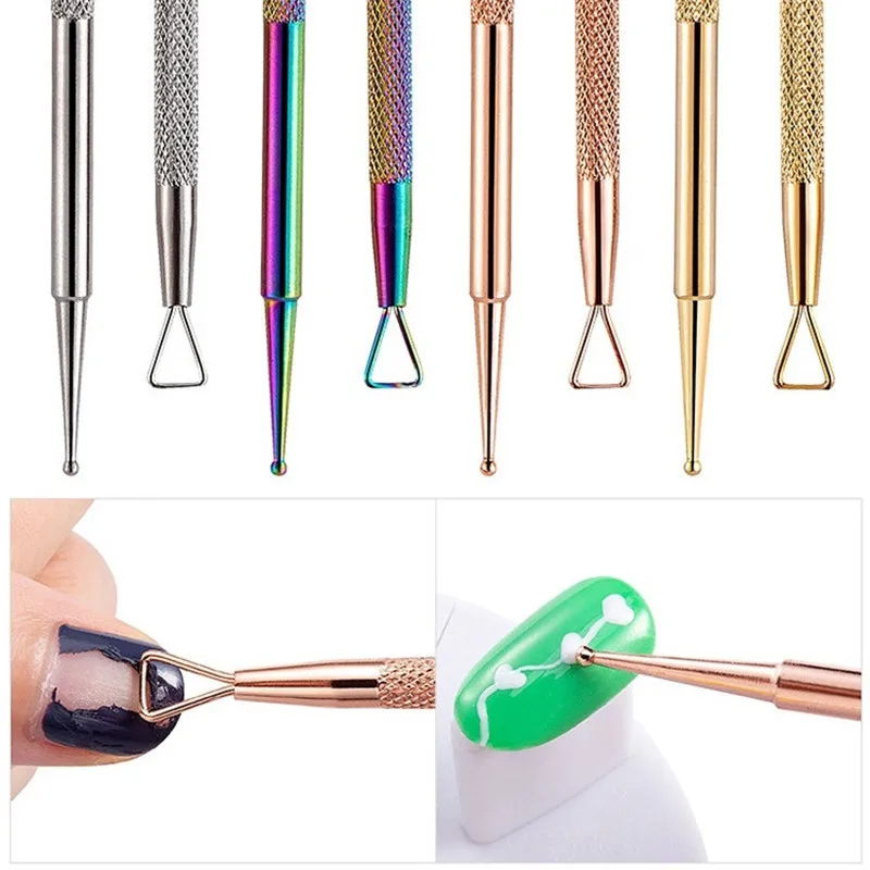 1 шт. маникюрные инструменты для ногтей точечной фиксацией в горошек УФ гель