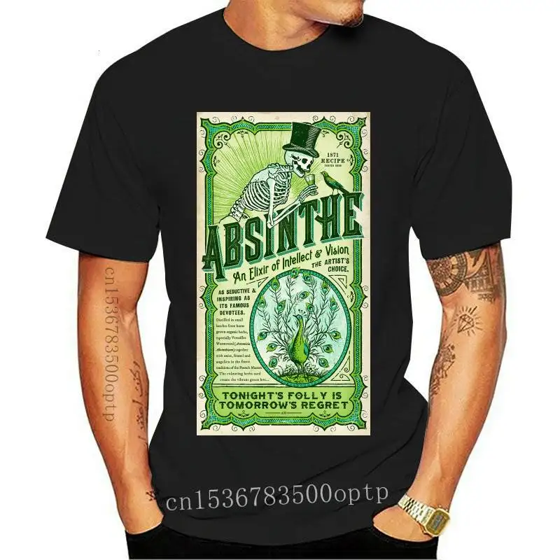 

Новинка Absinthe 1871 психоделический спирт Ecstasy ретро унисекс футболка 1346