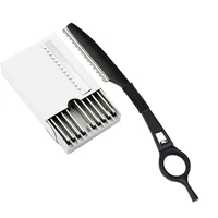 univinlions rotary thinning razor blade straight salon hairdresser razor hair cutter swivel barber hair cutting knife thinner