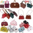 Женская кожаная пластиковая сумка на плечо, модный кошелек, тканевая Сумочка, одежда, платье, кукольный домик, аксессуары для кукольного дома, игрушки для девочек