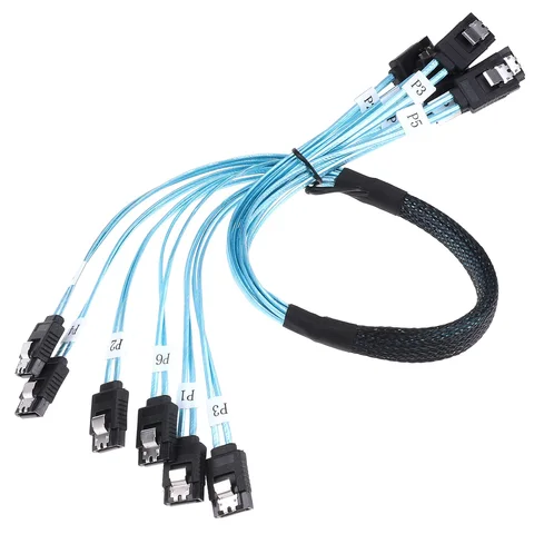 Кабель SATA SAS 6 Гбит/с 4/6 портов