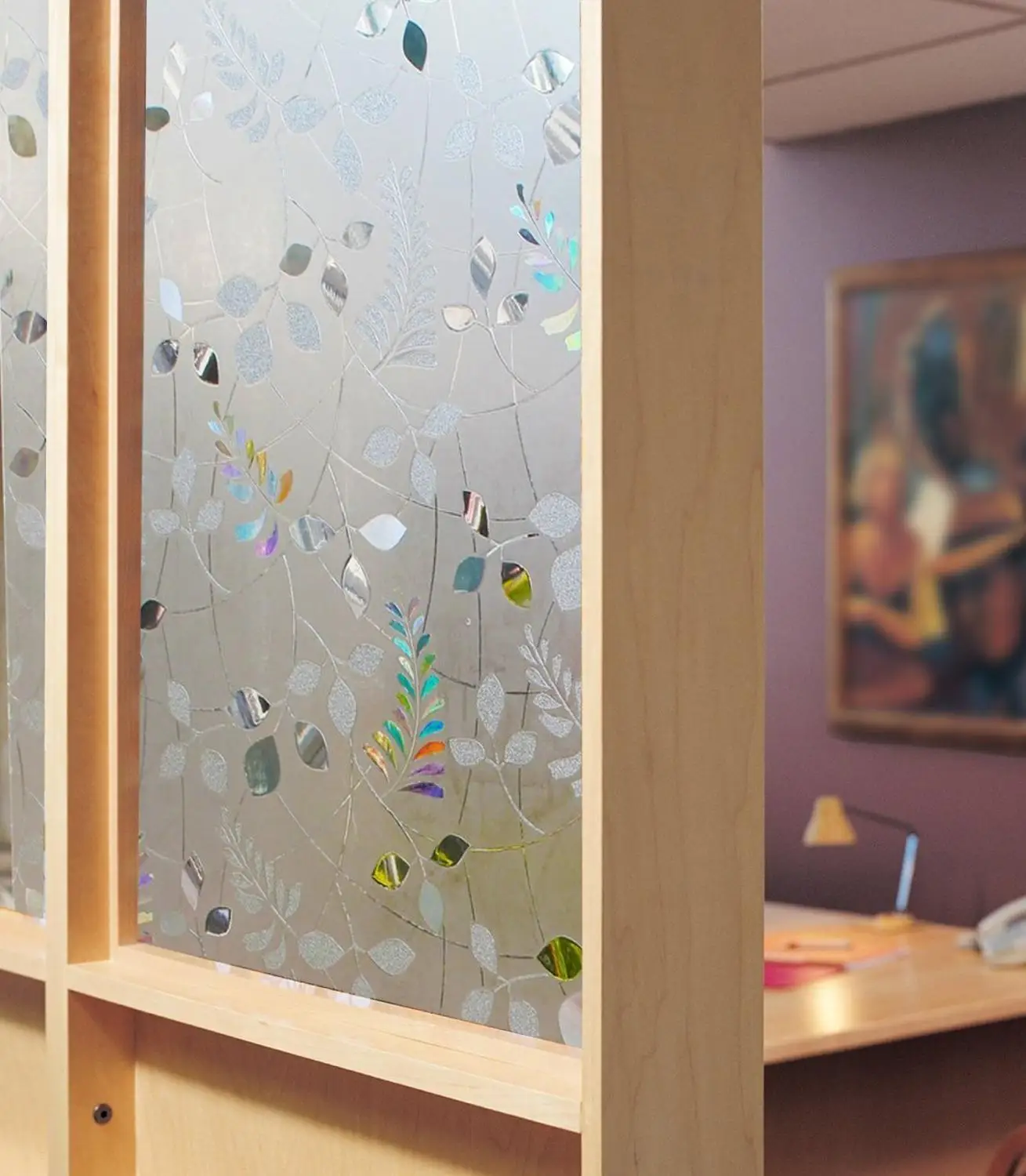 Матовая УФ-статическая занавеска для витража декоративная светоизоляционная