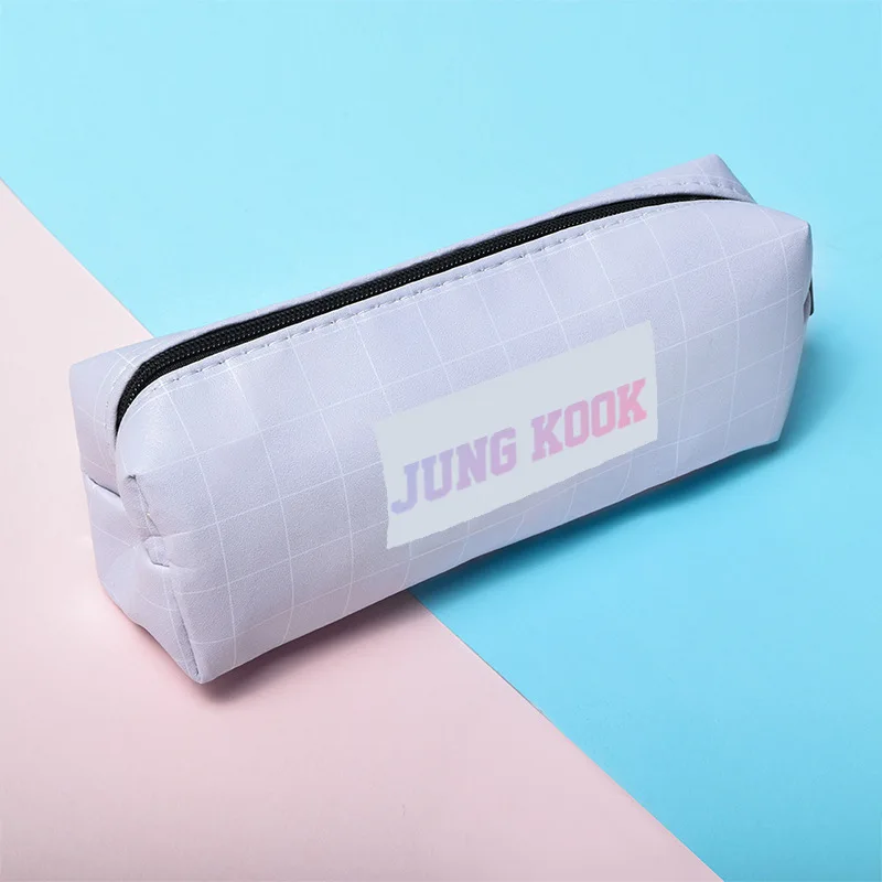Маленькая свежая сумка для канцелярских принадлежностей KPOP JUNGKOOK J-HOPE JIN JIMIN RM SUGA V