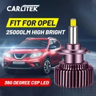 Спрятанная фара Carlitek D2S D4S, 25000LM светодиодный H7 6000K 360 H1 H11 H8 H9 9005 HB3 9006 HB4 D4S 9012 HIR2 для Опель Корса Астра мерива