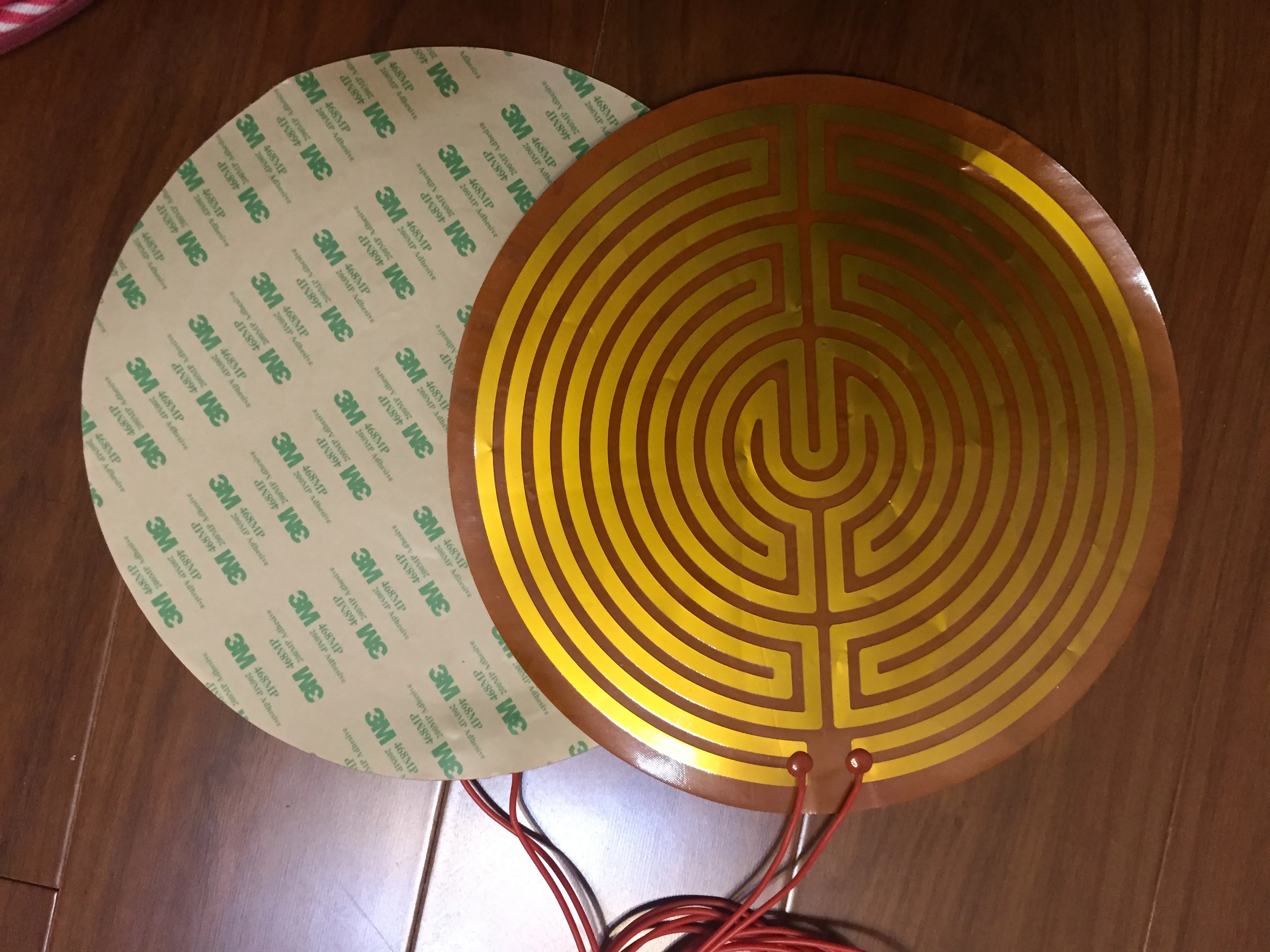 

Нагревательная пленка dia330мм 220 в 250 Вт PI, Полиимид, панель с электрическим подогревом, коврик, электротерма, гибкий нагреватель из клейкой фольги