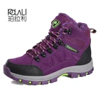 POLALI Уличная обувь для прогулок, прогулочные ботинки, теплая водонепроницаемая Спортивная горная обувь, женская походная обувь для рыбалки, зимние кроссовки