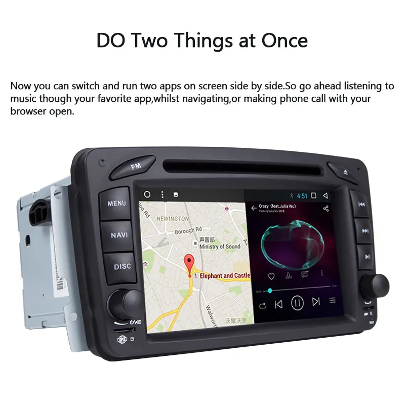 Автомагнитола 2 din с GPS и DVD для Mercedes Benz CLK W209 W203 W463 W208 W210 Vaneo vito w639 ml w168|Автомагнитолы|
