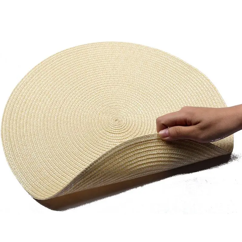 Крытый и открытый круглый тканые салфетки набор из 6 идеально подходит для осени