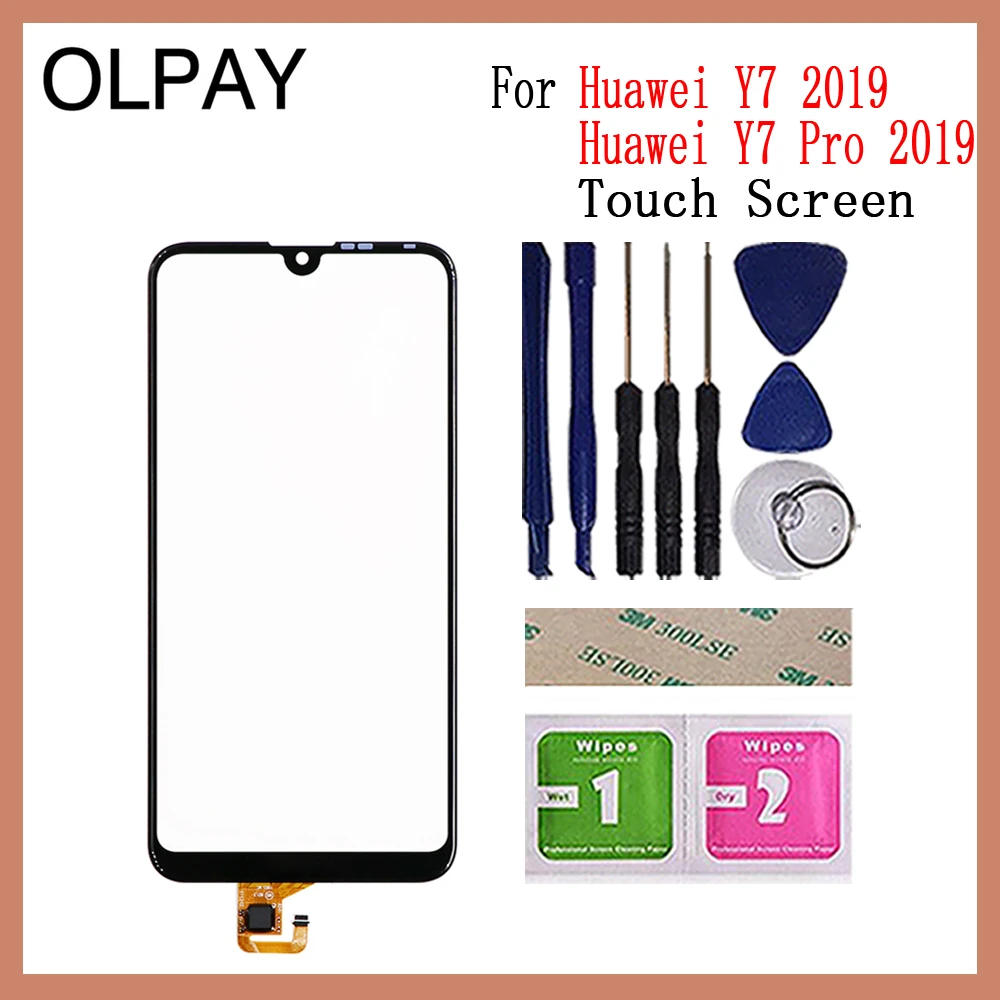 OLPAY 6,26 дюймов для Huawei Y7 Pro сенсорный экран дигитайзер для Huawei Y7 Сенсорная панель Сенсорный экран сенсор переднее стекло