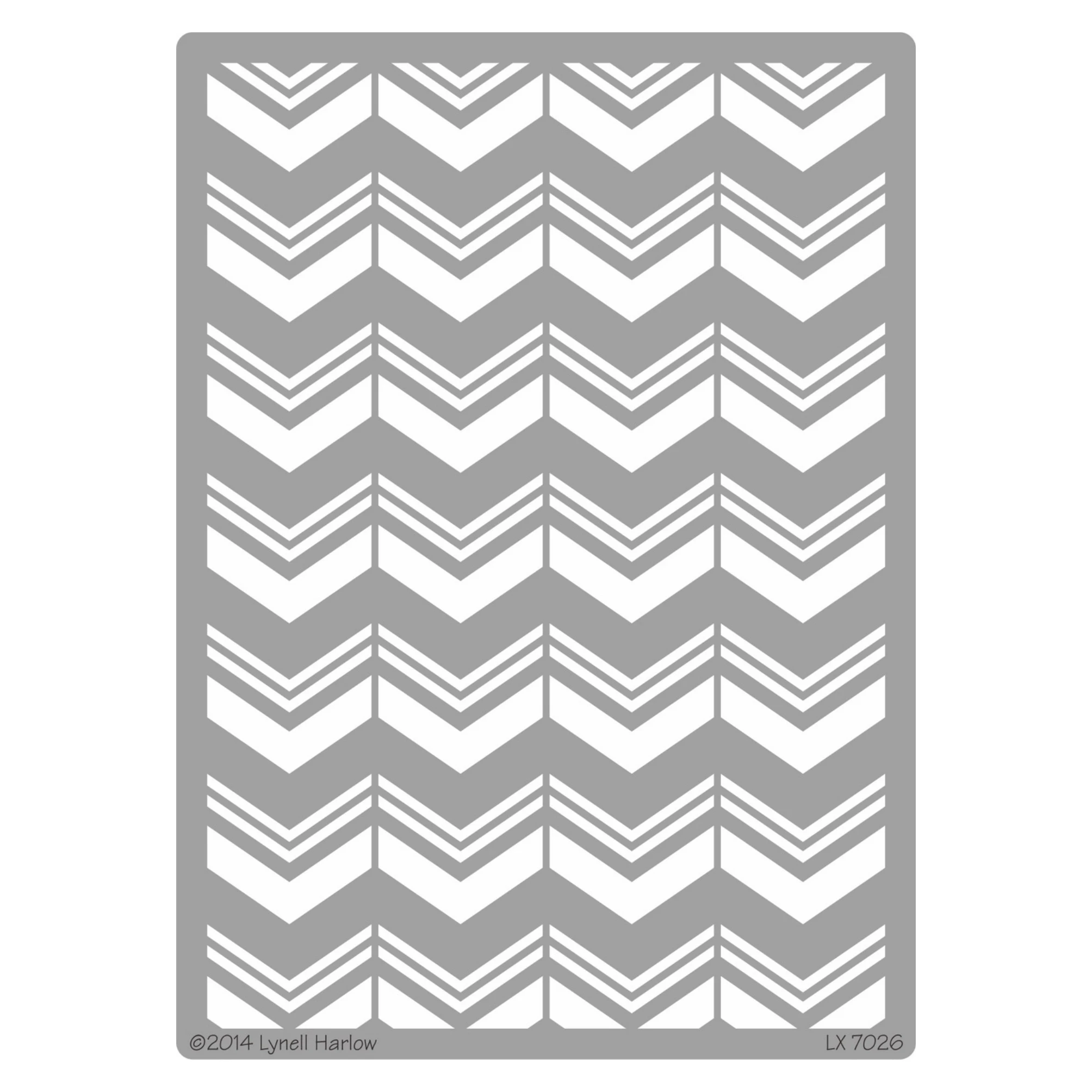 Трафареты для тиснения Dreamweaver LX 7026 Chevron Bkg