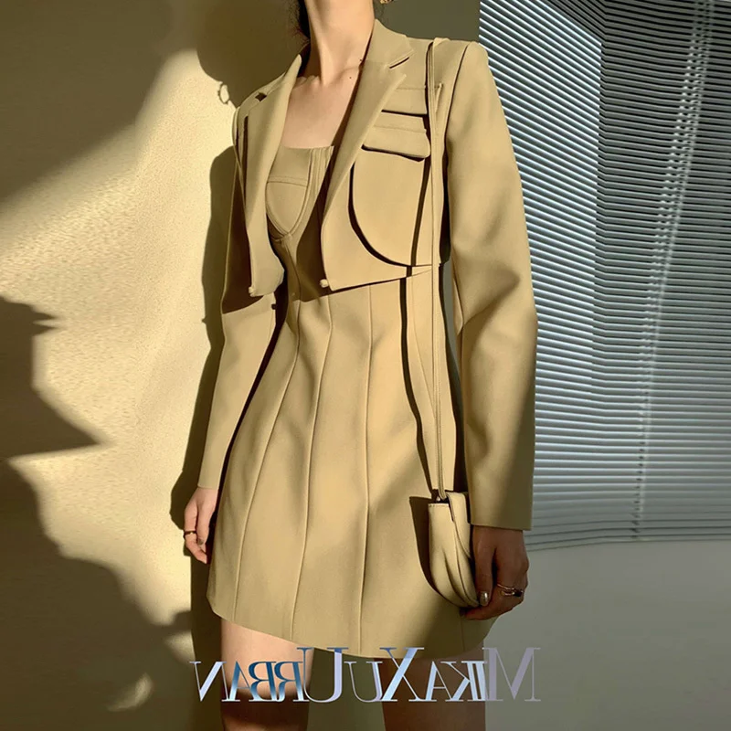 Новинка весны 2021 маленький костюм наряд юбка Модный комплект из двух предметов