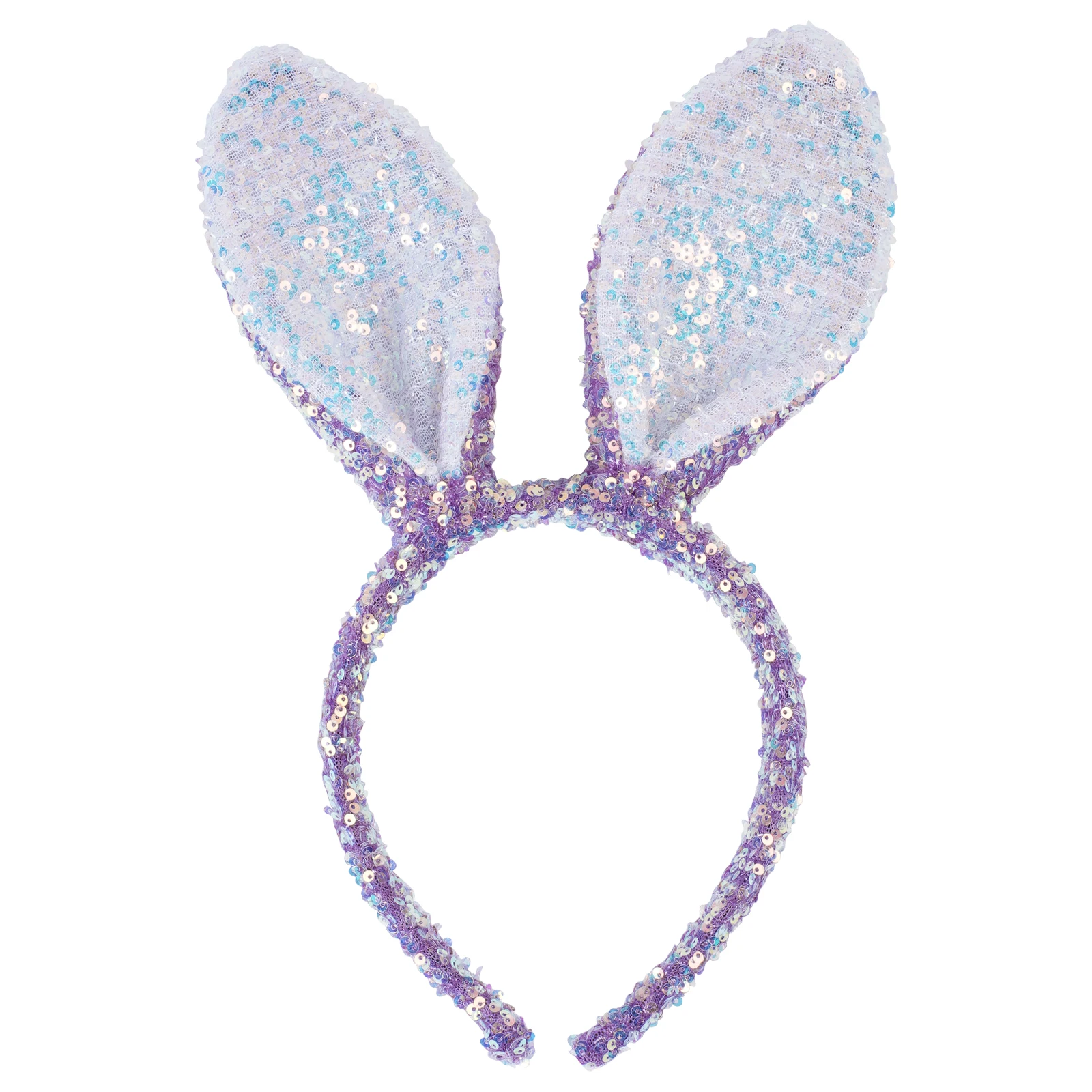 

Женский ободок для волос с блестками и ушками кролика