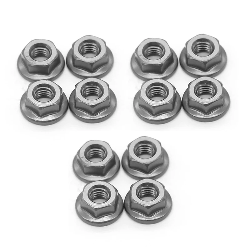 

12 шт. металлические гайки блокировки колеса M4 для 1/10 RC Car Crawler Traxxas TRX4 TRX6 Axial SCX10 90046 AXI03007 Redcat MST