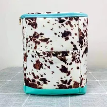 2021 New Design Large Capacity Multi Leopard Cowprint Summer Insulated Cooler Backpack Folding Sunflower Keep Cold Bag For Beach