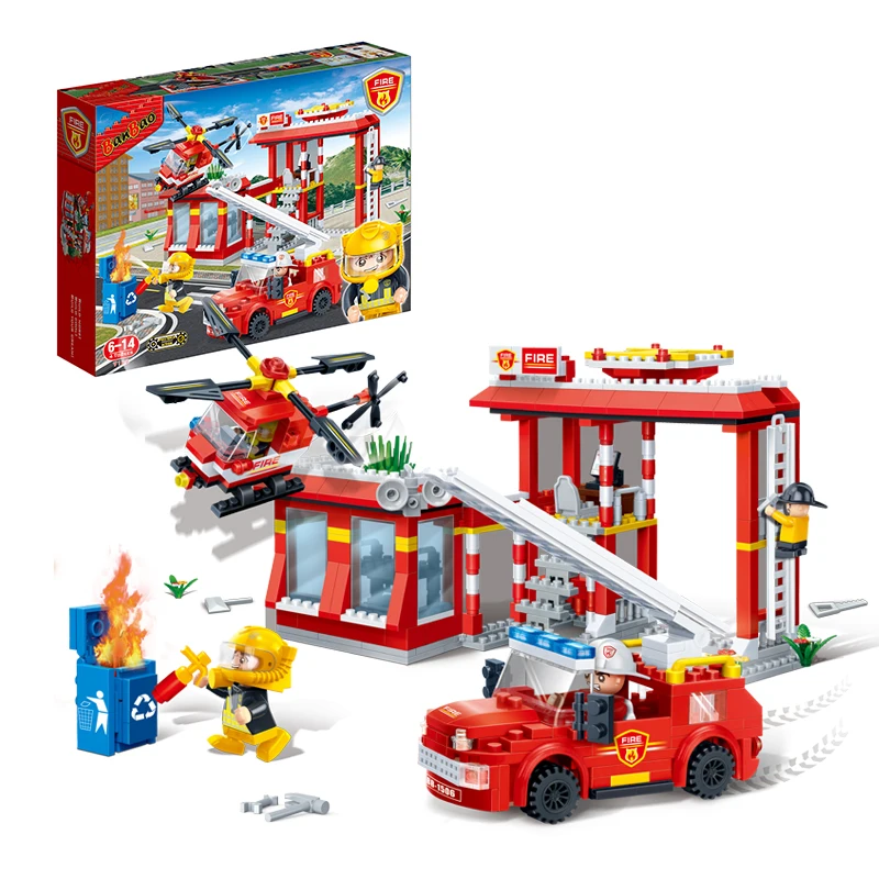 Конструктор BANBAO пожарные 8299 big Fire Truck