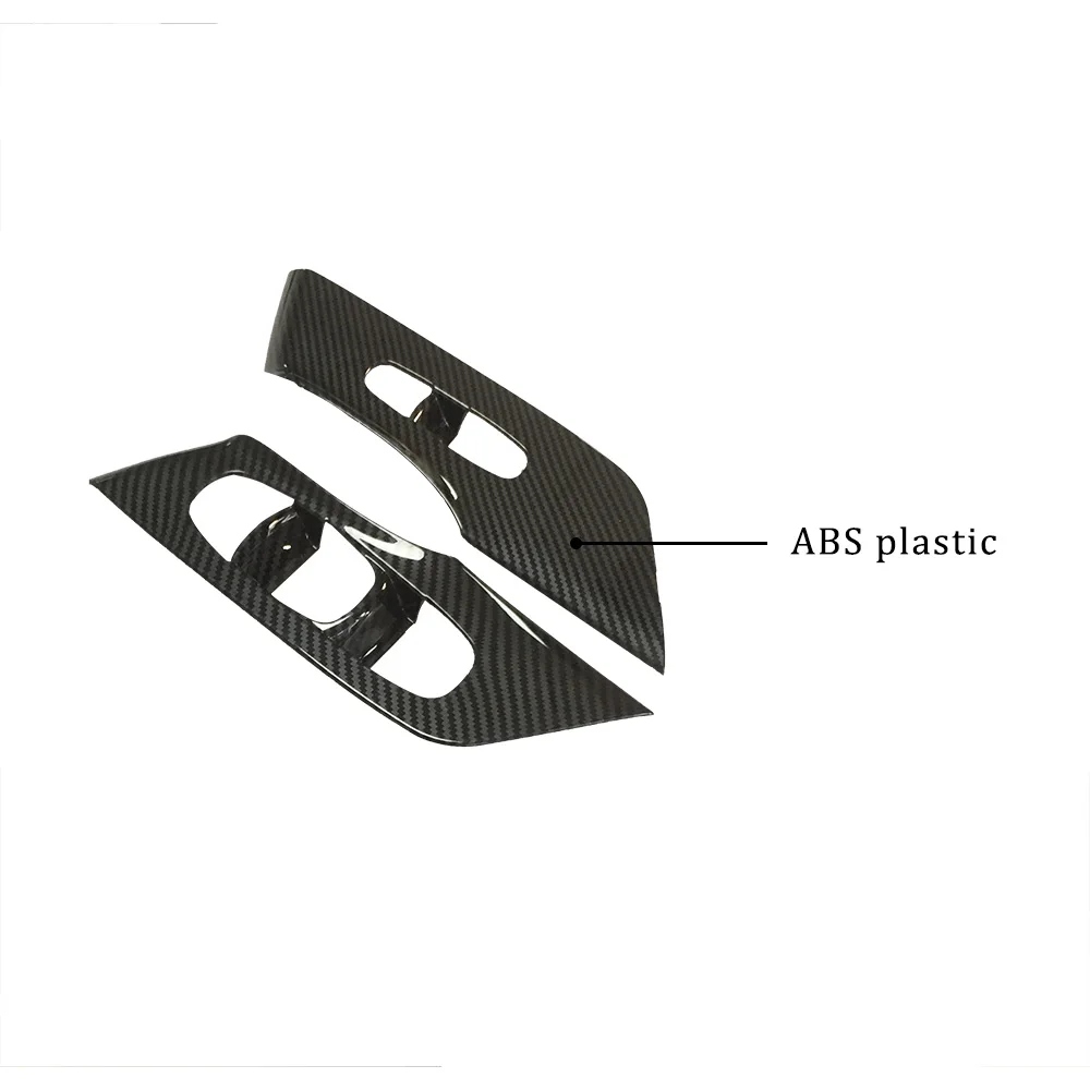 

For Nissan Altima Teana Carbon Fiber Interior Accessories Window Lift Switch Button Cover Trims Door Armrest Panel Frame