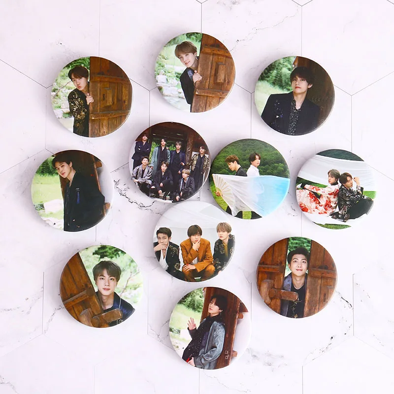 5 см KPOP Bangtan Boys значки значок Happy Chuseok 2019 альбом брошь аксессуары для одежды шляпы