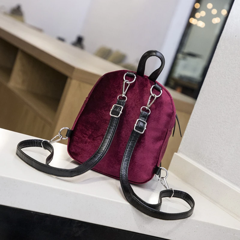 

2021 Women Backpack Youth Small Solid Casual Backpacks Students School Bag Teenage Girls Pure Color Vintage Laptop Bags Rucksack