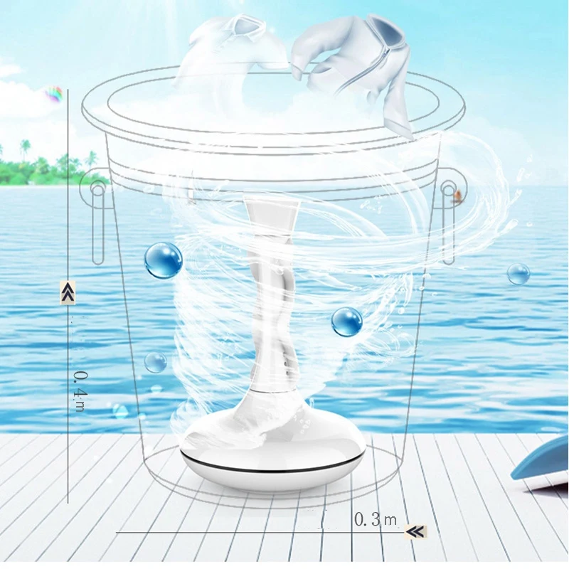 

Mini Ultrasonic Washing Machine Automatic Washer Prevent Winding Wave Wheel Laundry Portable Household Dormitory