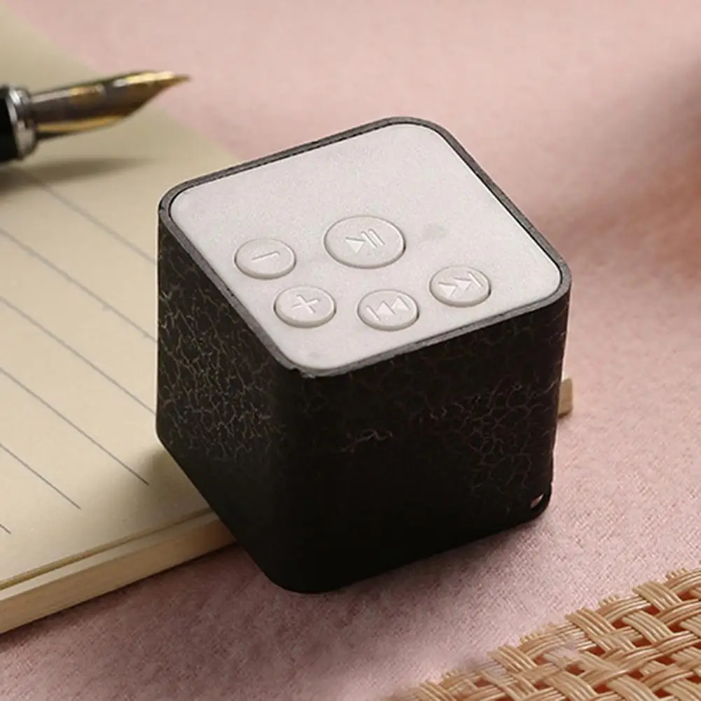 

Crack Mini USB Rechargeable TF Card Button Control MP3 Player LED Sound Box