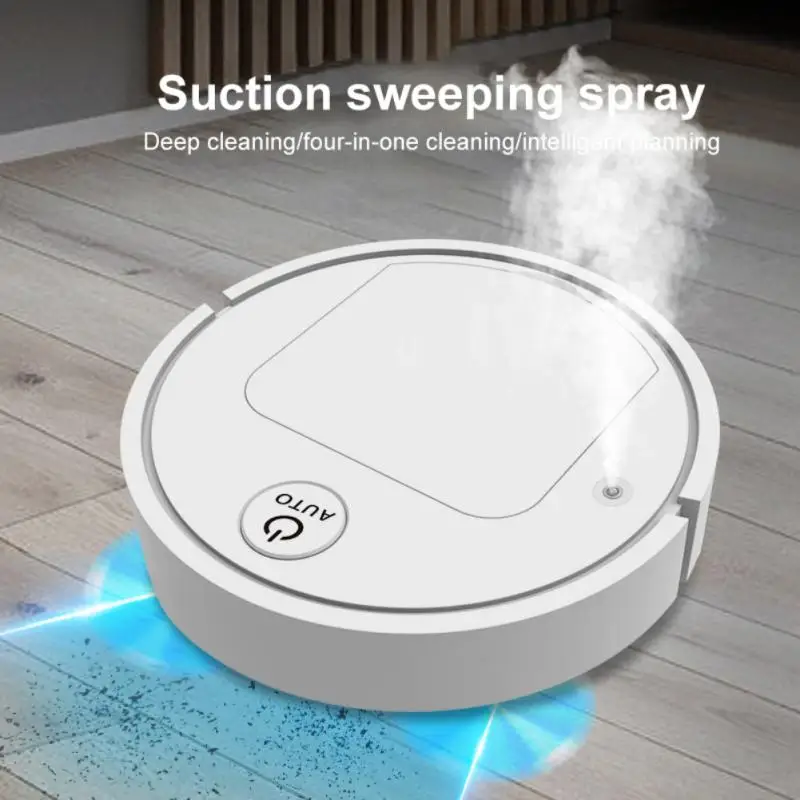 1800PA Smart Robot Vacuum Cleaner USB Charging 3-In-1Smart Sweeping Robot Spray Sweeper Floor Cleaner For Home Office Cleaning  - buy with discount