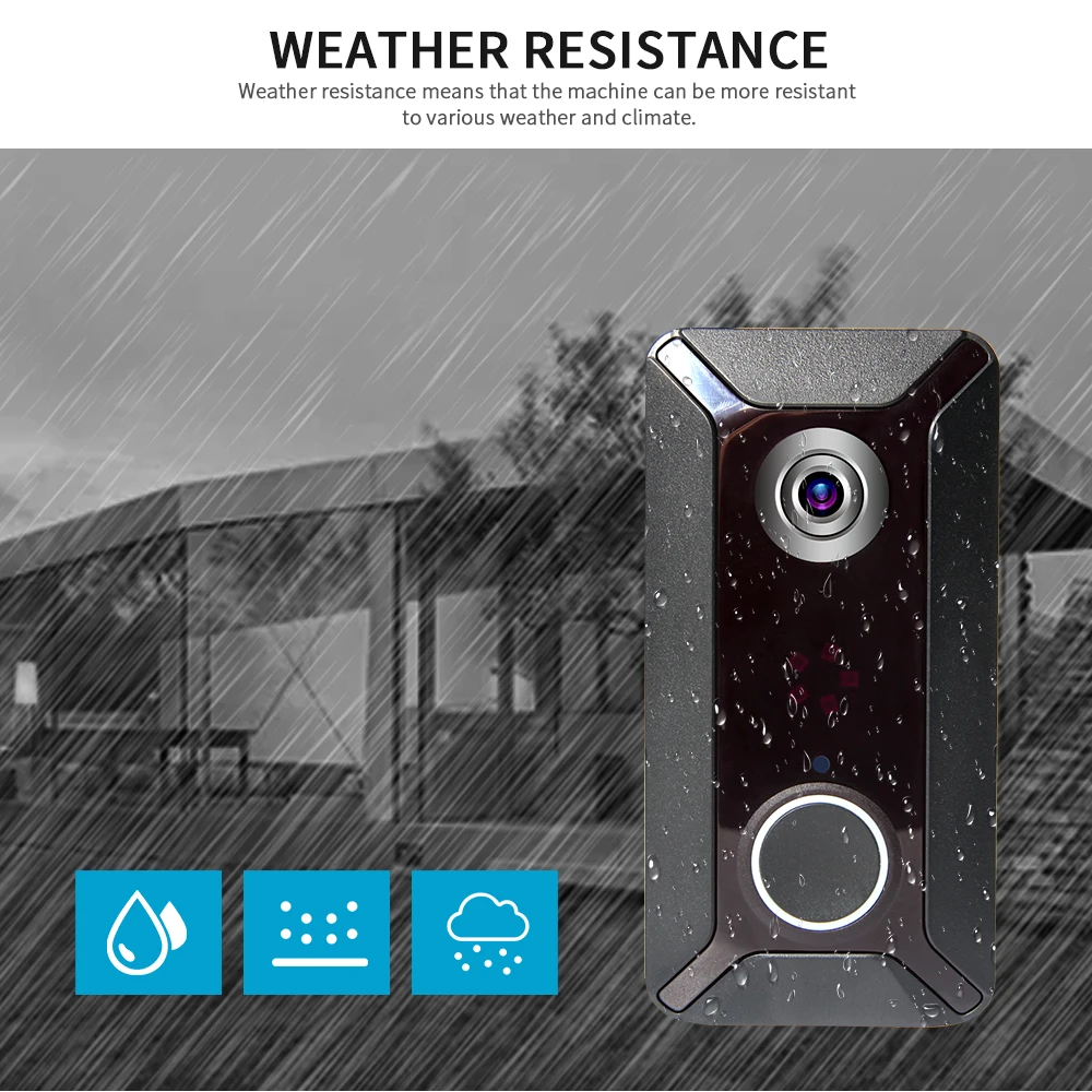 

INQMEGA WIFI Intercom Video Door Doorbell Smart IP Video Phone Door Bell Camera For Apartments IR Alarm Wireless Security Camera